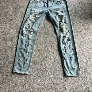 Judy Blue Skinny Blue Distressed Jeans